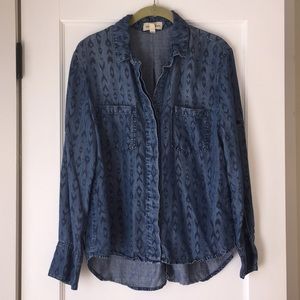Anthropologie Cloth + Stone chambray shirt